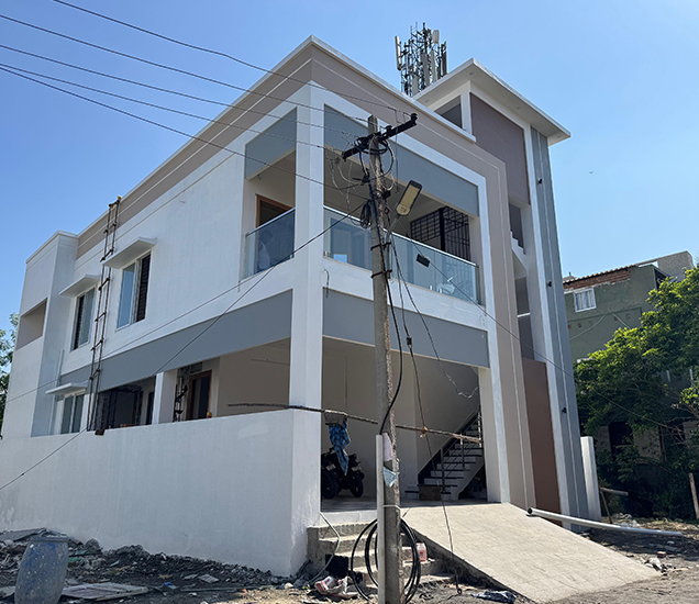 Dinesh's Residence — luxury duplex villa by Garuda Construction in Chennai West